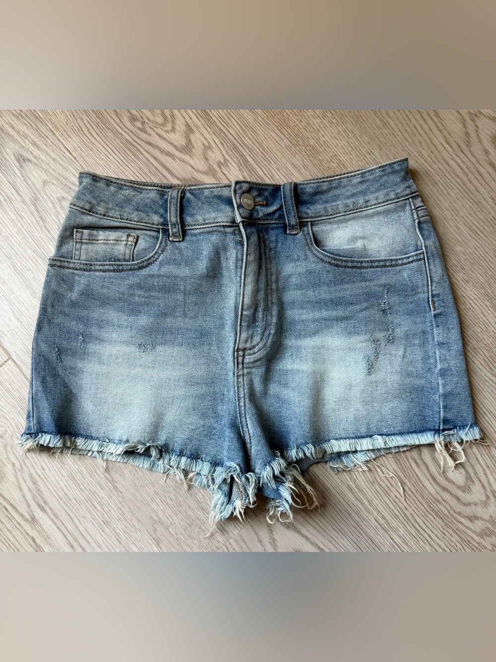 *Vintage* PINK High Waisted Cut Off Denim Shorts